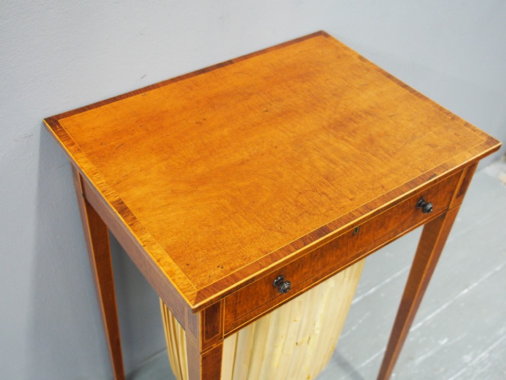 George III Inlaid Mahogany Work Table View VII