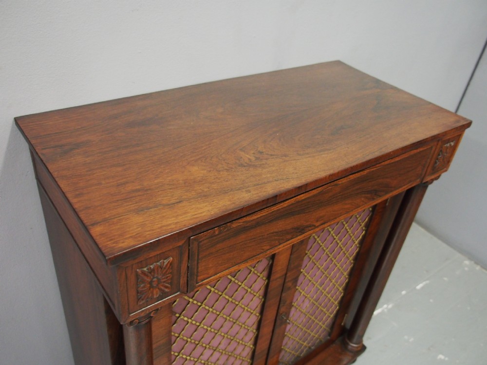 Regency Rosewood Side Cabinet View IV
