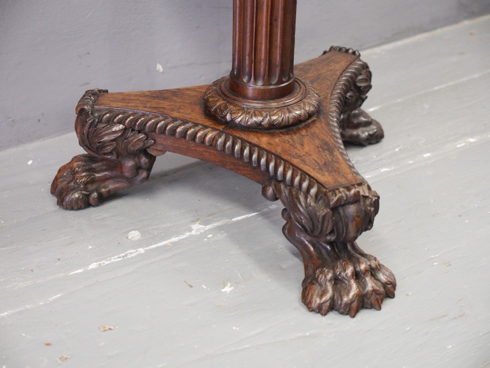 George IV Rosewood Occasional Table View VII