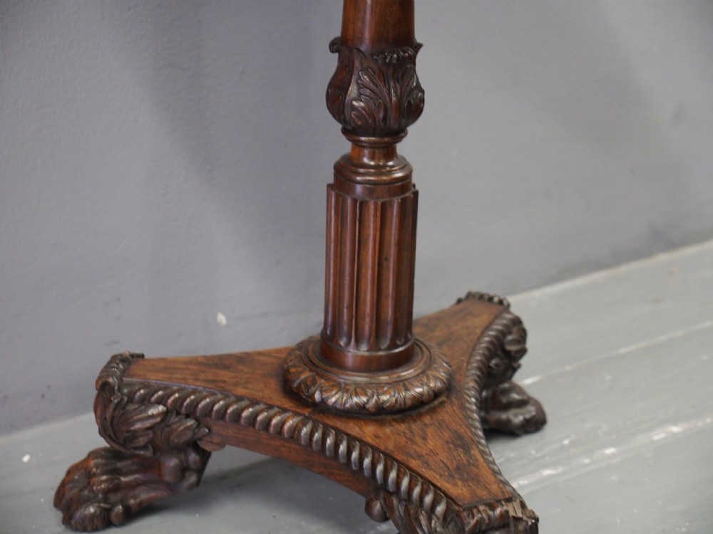 George IV Rosewood Occasional Table View VIII