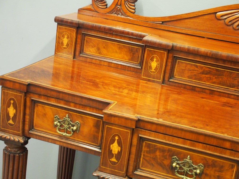 George III Inlaid Scottish Mahogany Sideboard View IX