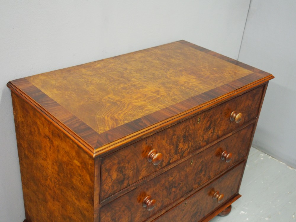 Victorian Walnut Chest of Drawers View IV