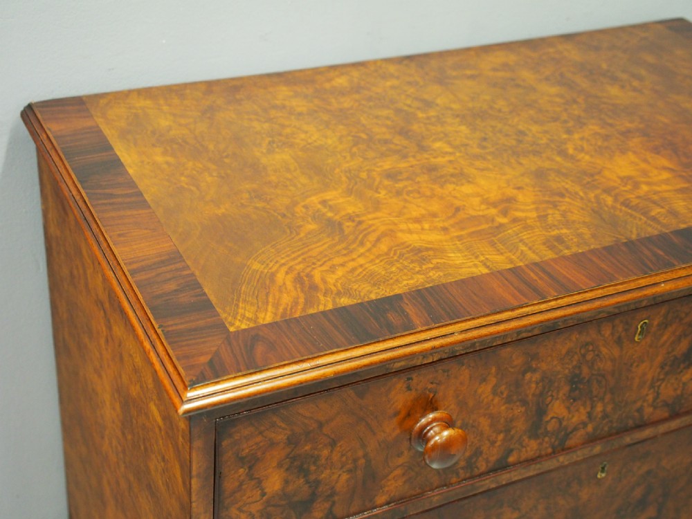 Victorian Walnut Chest of Drawers View X