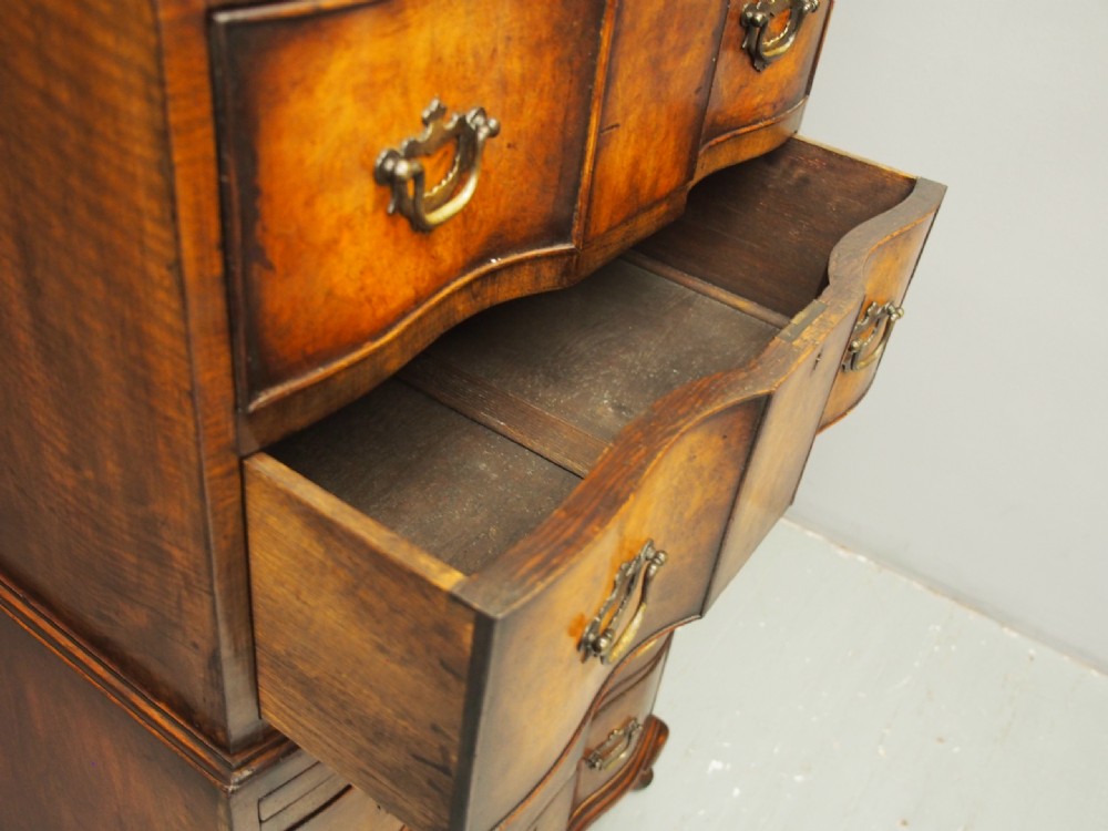 George II Style Walnut Chest on Chest View XIV