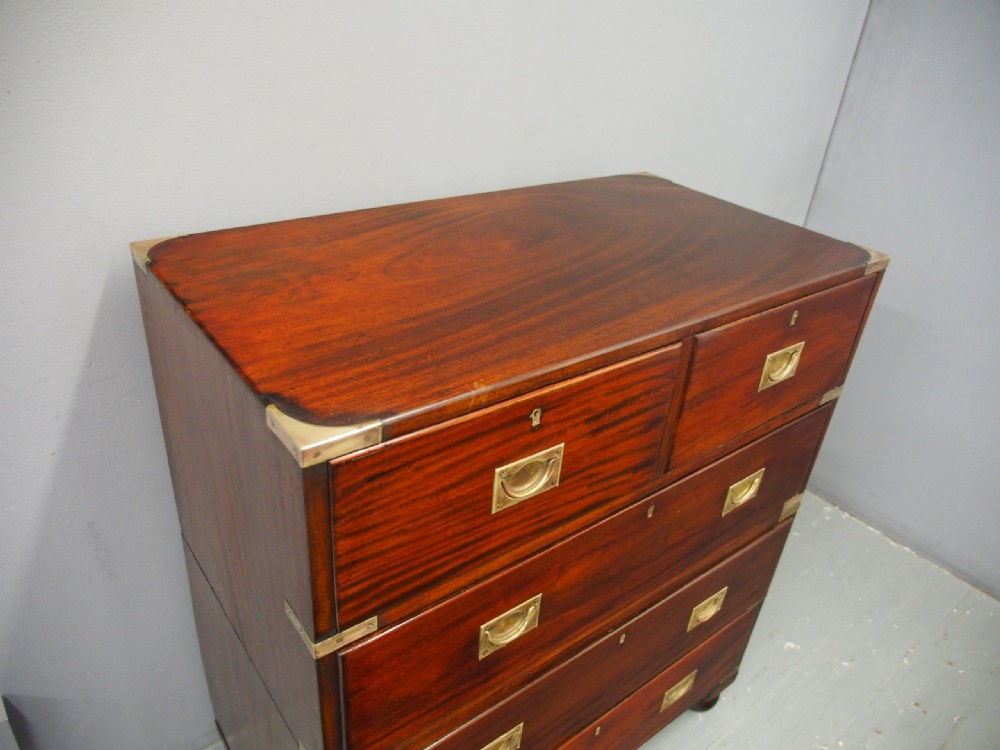 Victorian Mahogany Military Chest View IV