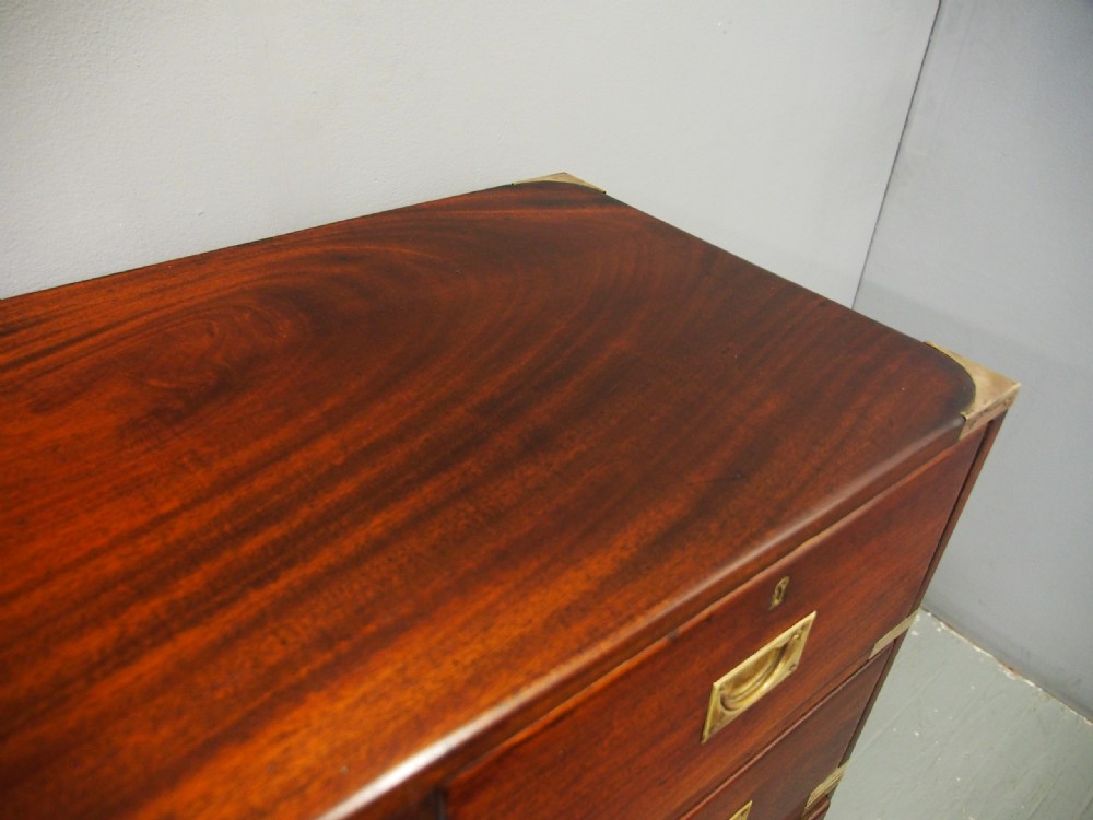 Victorian Mahogany Military Chest View V