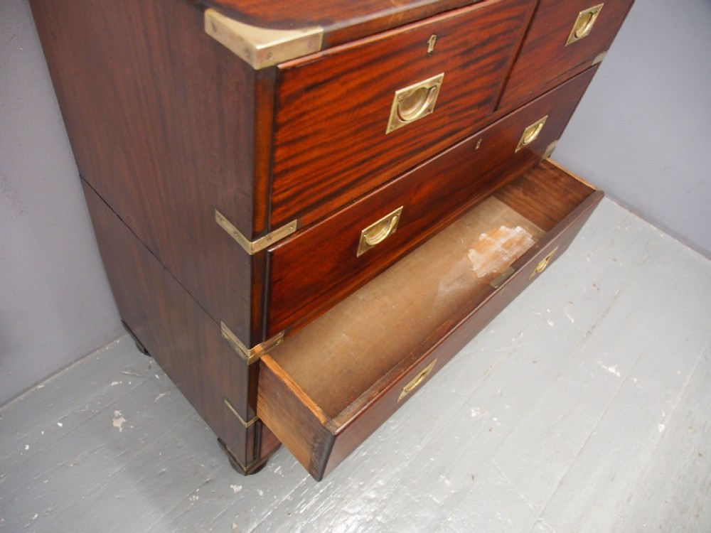 Victorian Mahogany Military Chest View VII