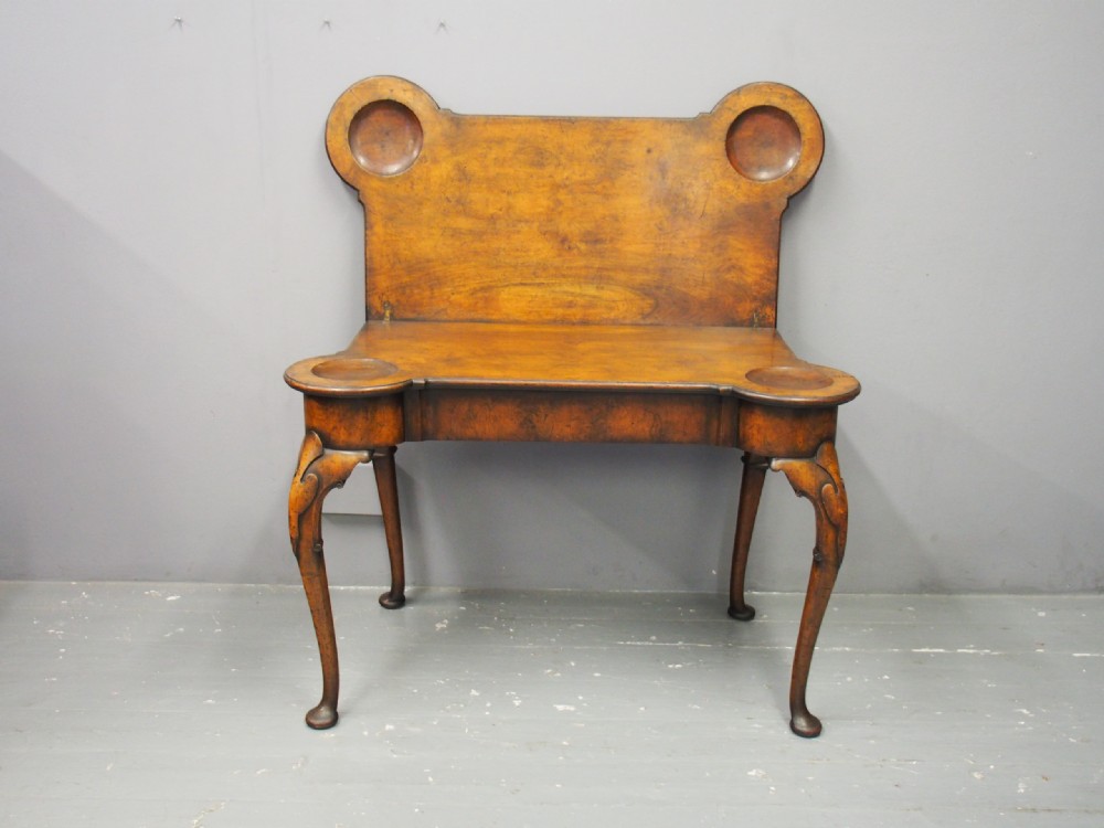 George II Style Walnut Foldover Table View III