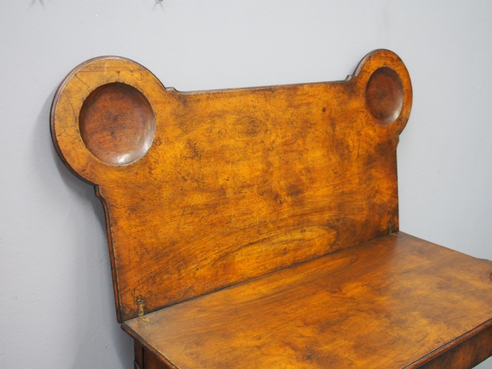 George II Style Walnut Foldover Table View IX