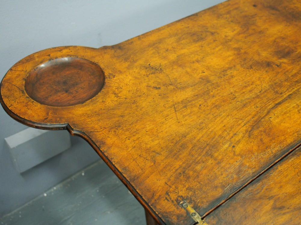 George II Style Walnut Foldover Table View XIII