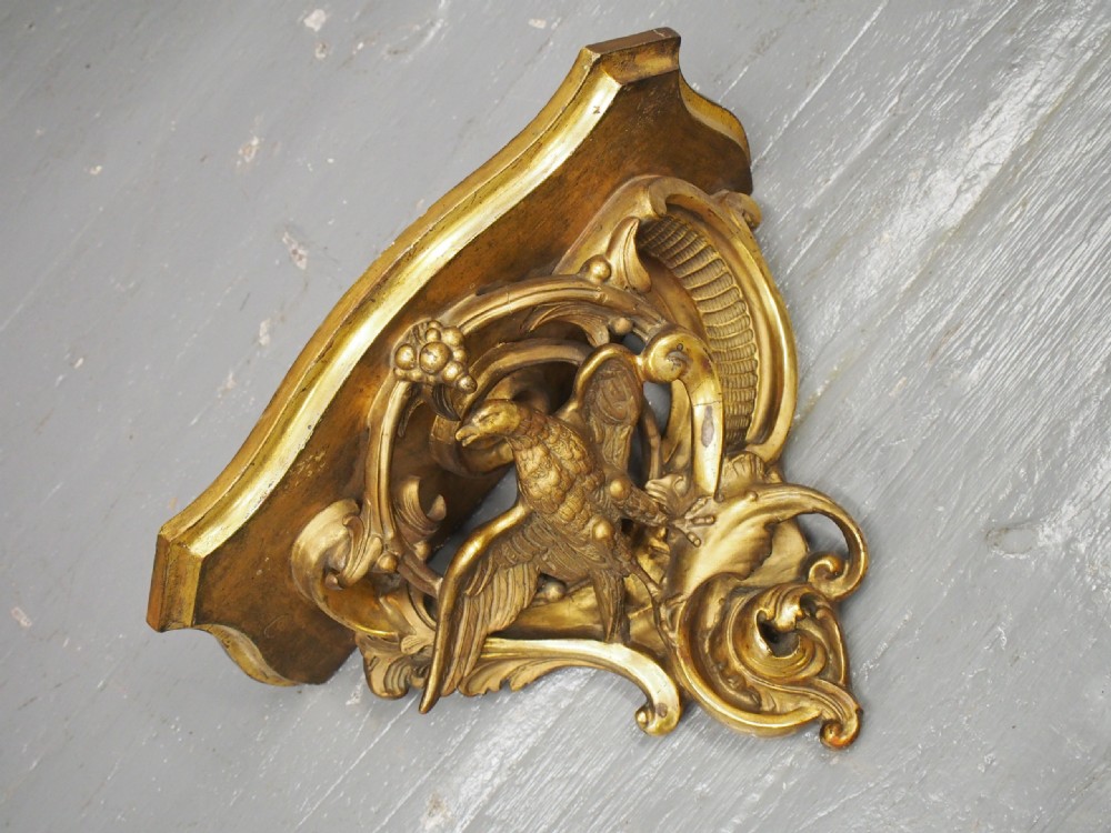 Gilded and Carved Gesso Wall Bracket View II