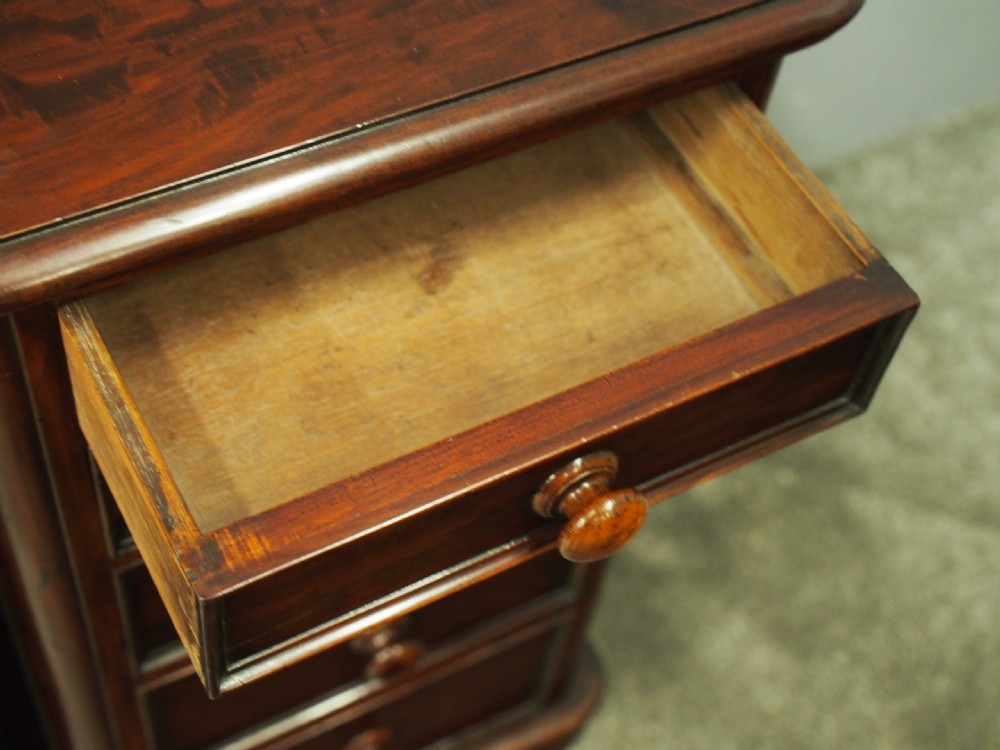 Pair of Neat Sized Victorian Mahogany Bedsides or Chests View VII