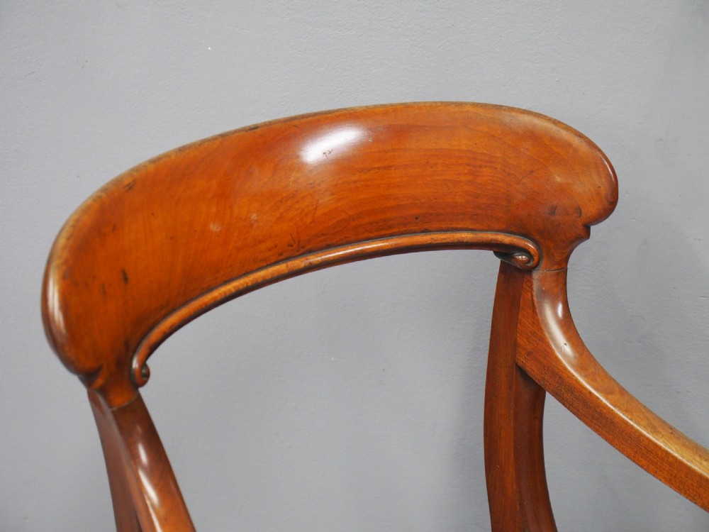 William IV Mahogany and Burgundy Leather Desk Chair View IV