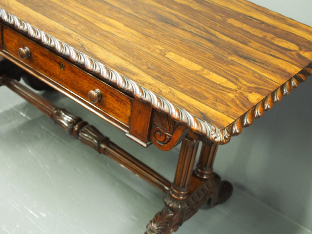 George IV Rosewood Library Table View X