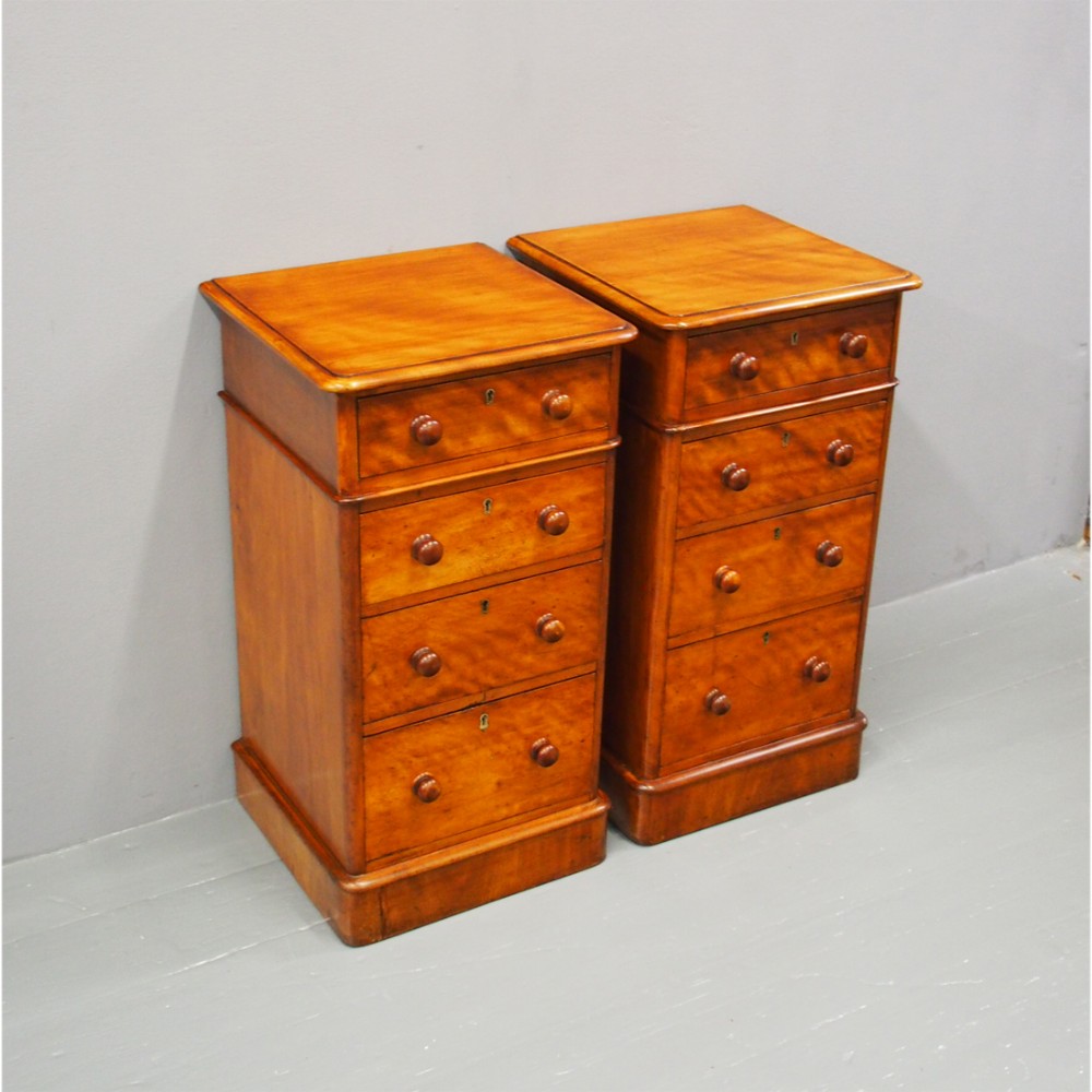 Pair of Victorian Mahogany Bedsides
