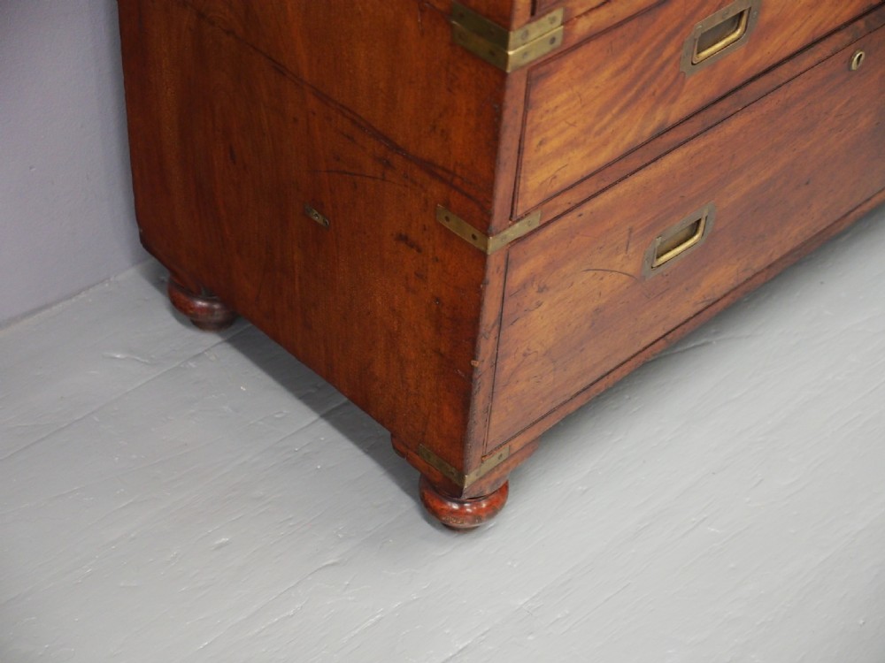 Campaign Secretaire Chest by William Day and Son View XIII