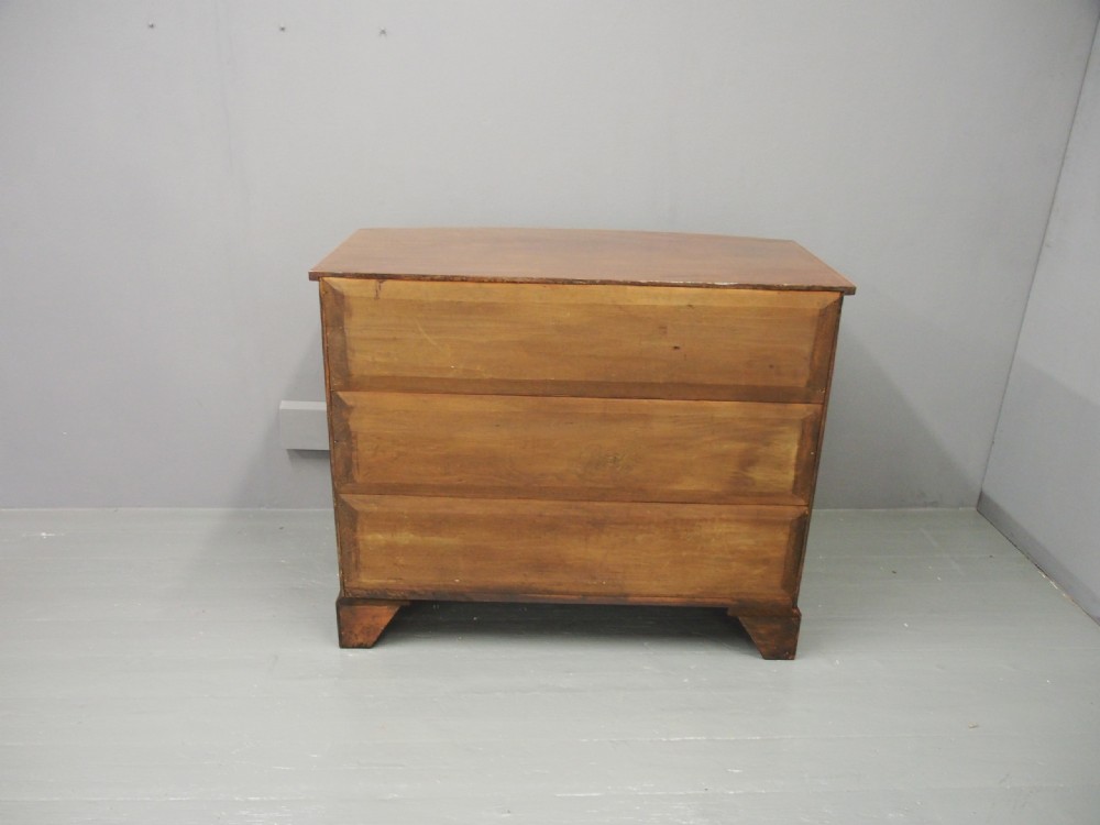 George III Inlaid Mahogany Bow-front Chest of Drawers View XII