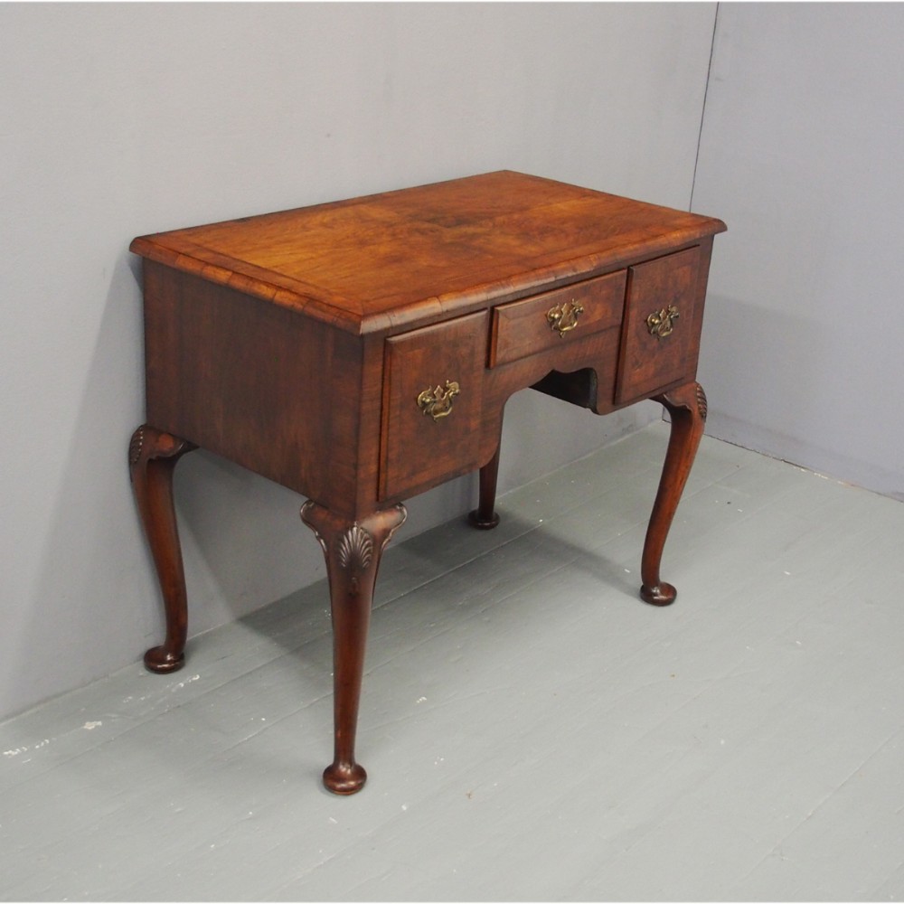 Georgian Style Burr Walnut Lowboy