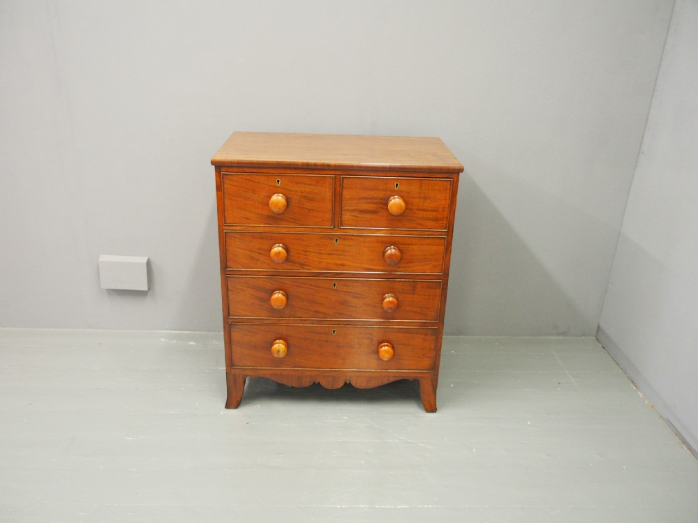 George III Cottage Style Mahogany Chest of Drawers View V