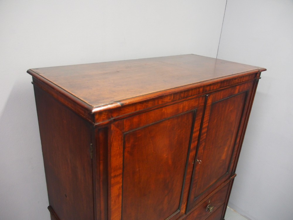 George III Neat Mahogany Linen Press View XI