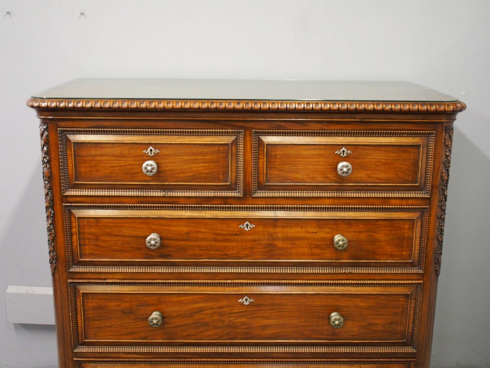 Victorian Walnut Chest of Drawers by Morison and Co View IX