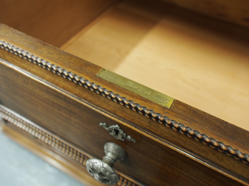 Victorian Walnut Chest of Drawers by Morison and Co View XIV