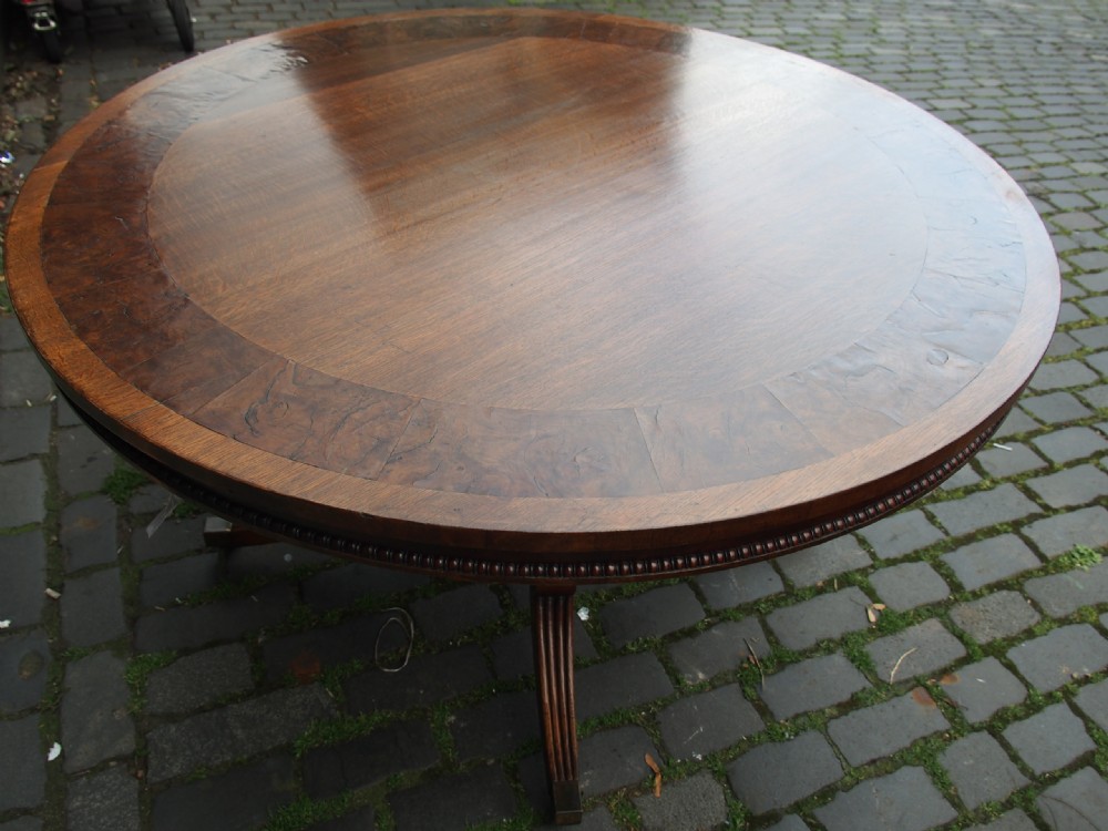 Oak and Pollard Oak Breakfast Table by William Trotter View II