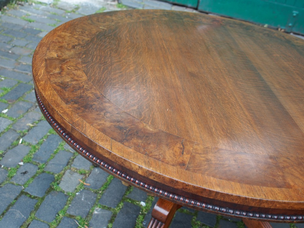 Oak and Pollard Oak Breakfast Table by William Trotter View XIII