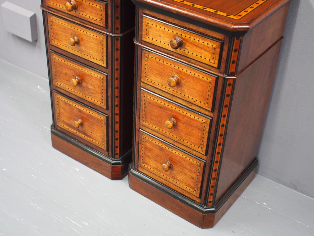 Pair of Arts and Crafts Influence Bedsides View VII