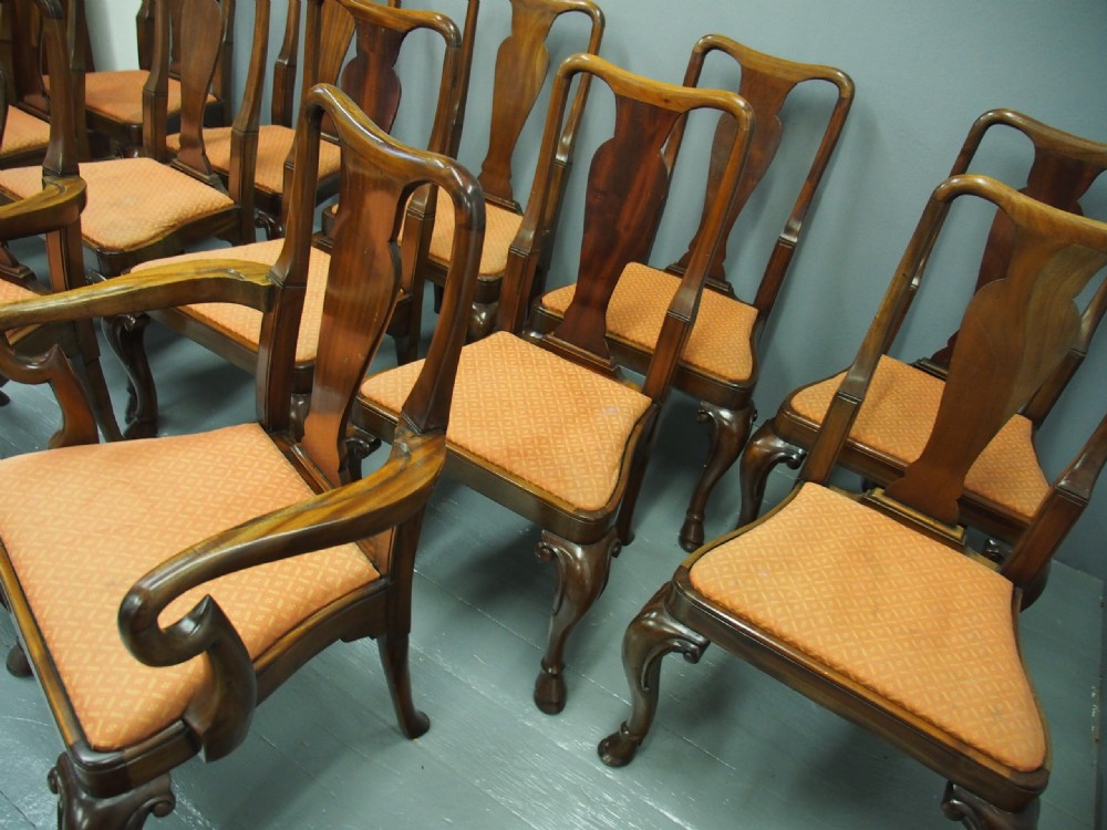 Set of 12 George I Style Dining Chairs View III