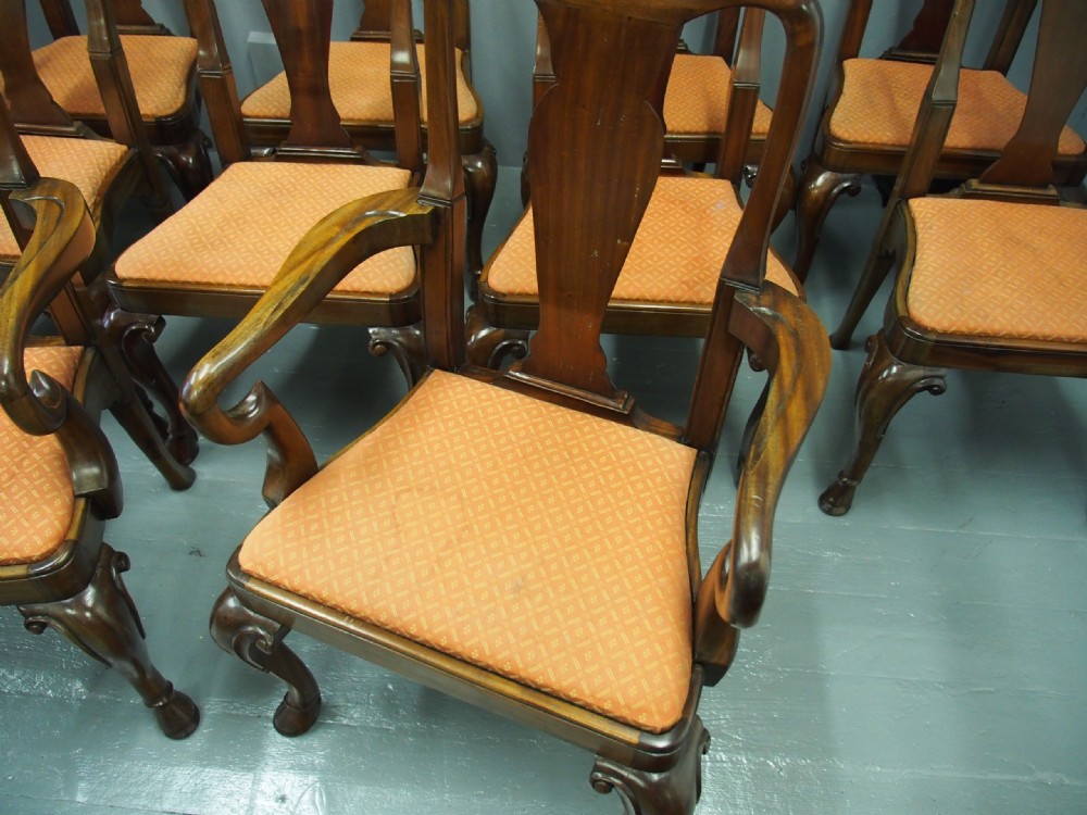 Set of 12 George I Style Dining Chairs View VI
