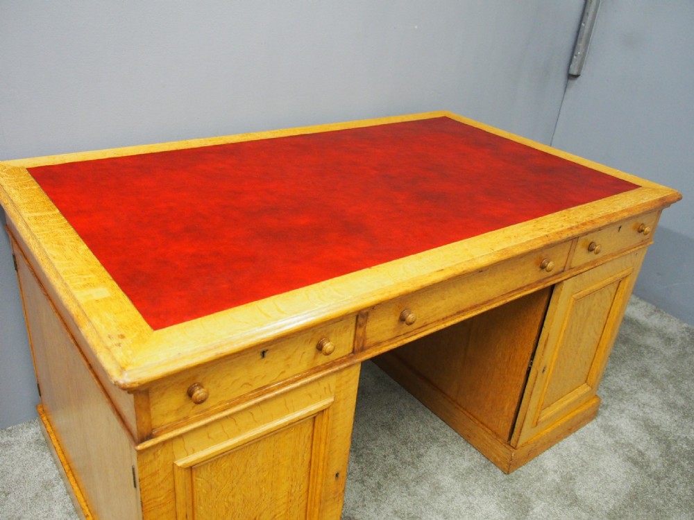 Victorian Oak Partners Desk View IV