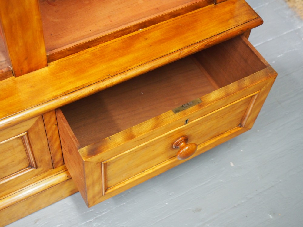 Victorian Satin Birch Open Bookcase View X