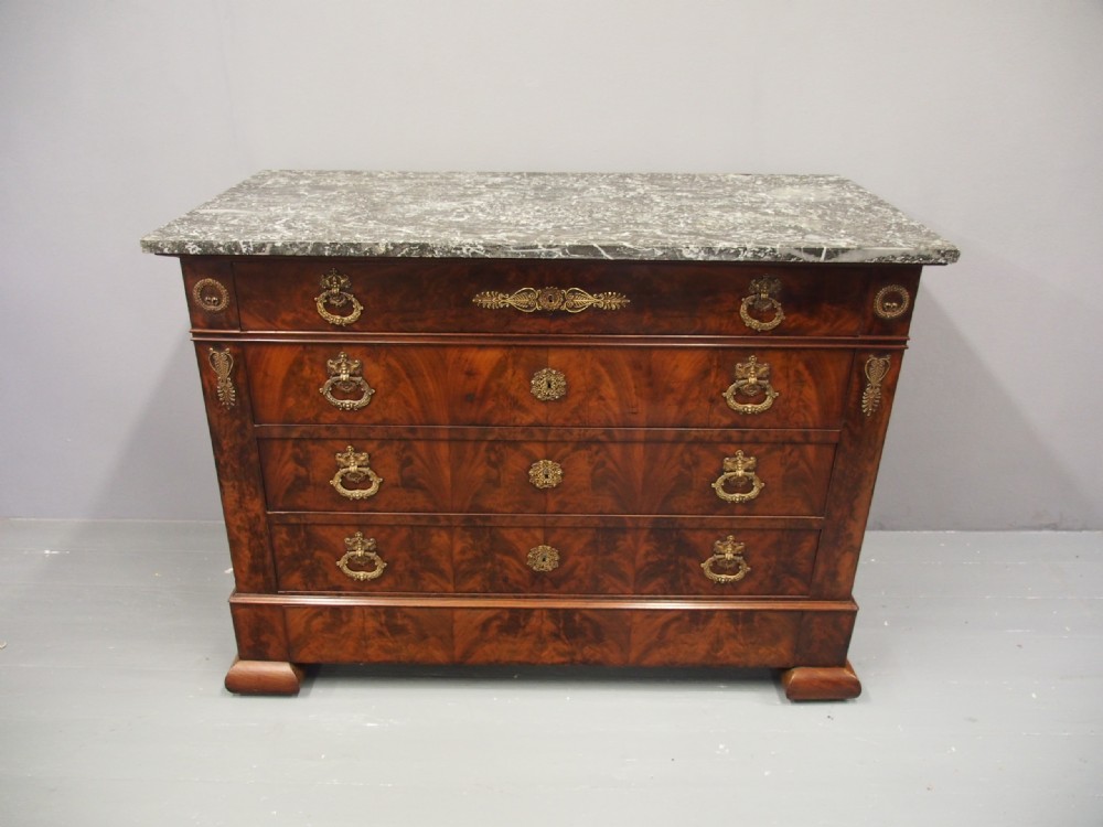 French Empire Commode or Chest of Drawers View VI