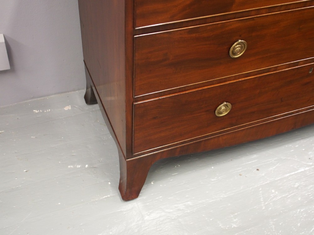 George III Mahogany Linen Press View XII