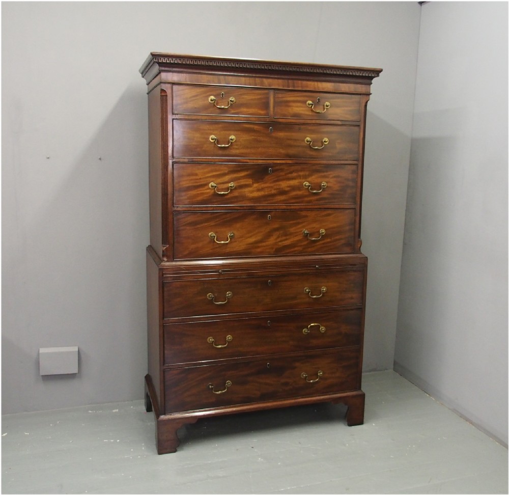 George III Mahogany Chest on Chest