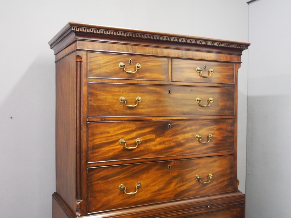 George III Mahogany Chest on Chest View II