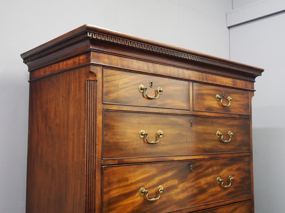 George III Mahogany Chest on Chest View X