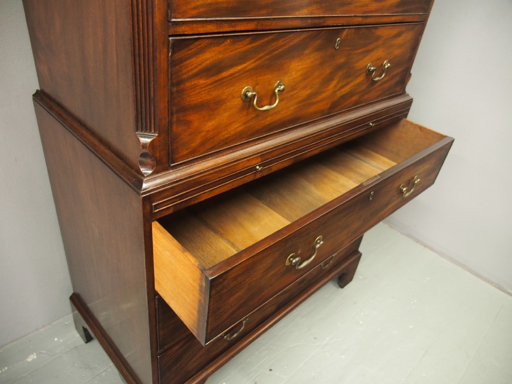 George III Mahogany Chest on Chest View XIII