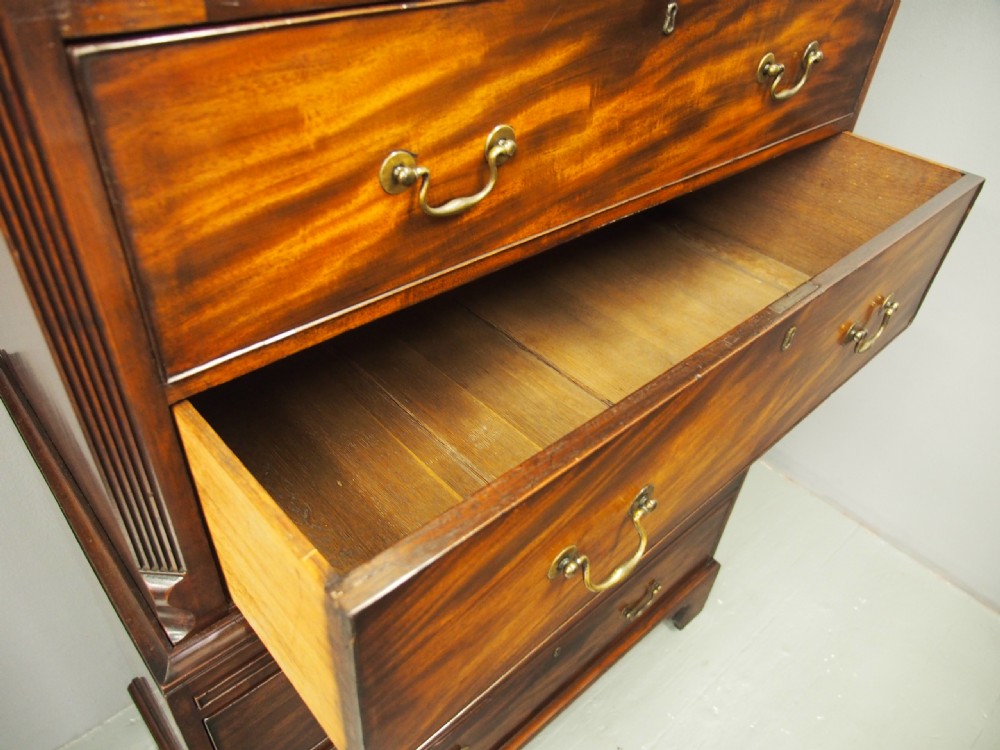 George III Mahogany Chest on Chest View XIV