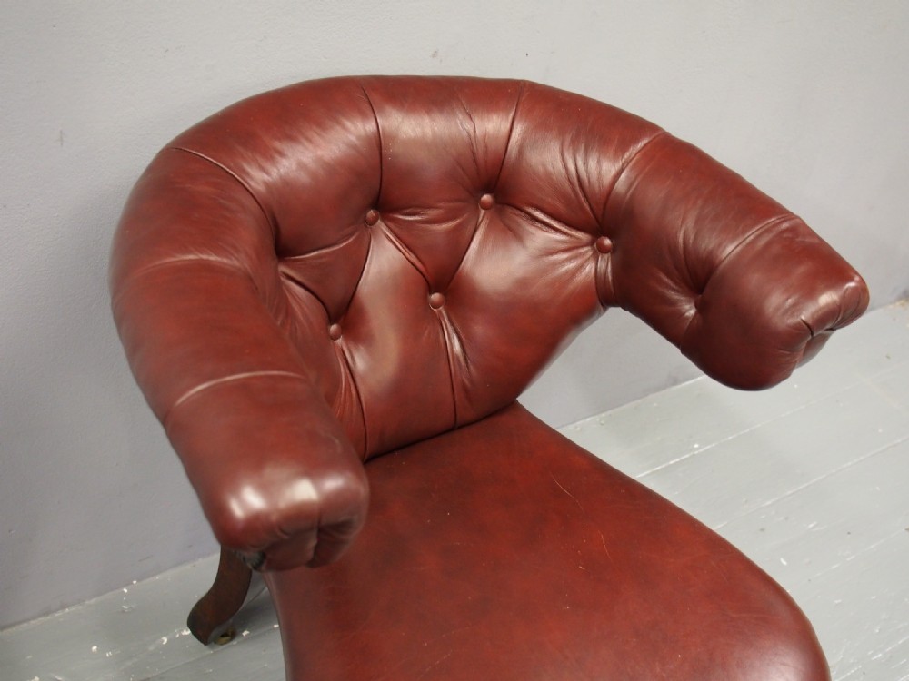 William IV Leather Cockfighting Chair View II