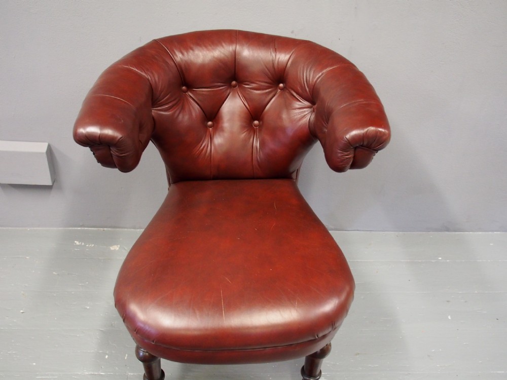 William IV Leather Cockfighting Chair View III