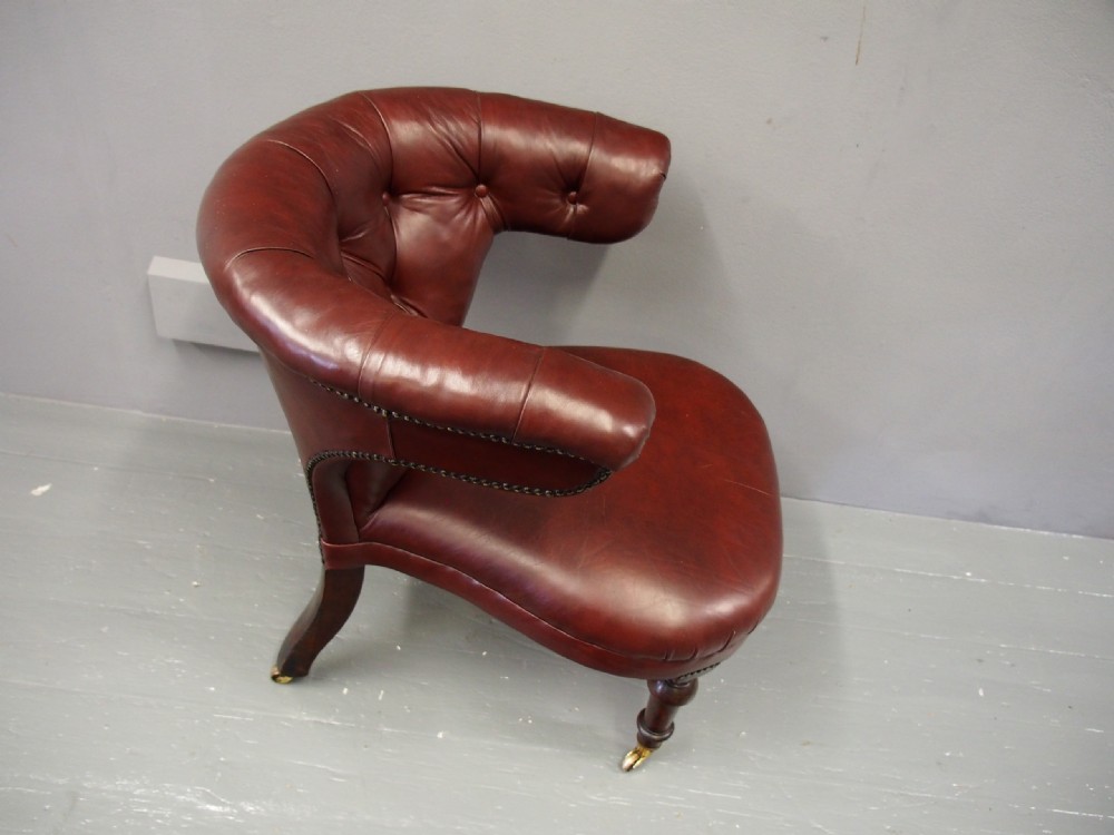 William IV Leather Cockfighting Chair View V