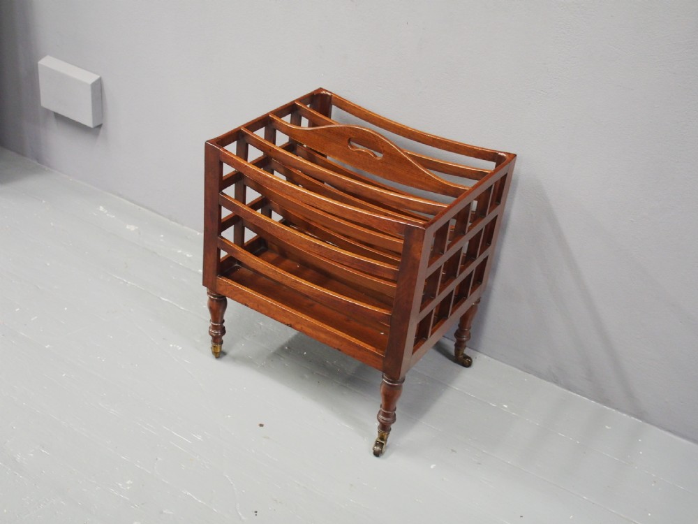 George III Mahogany Canterbury View II