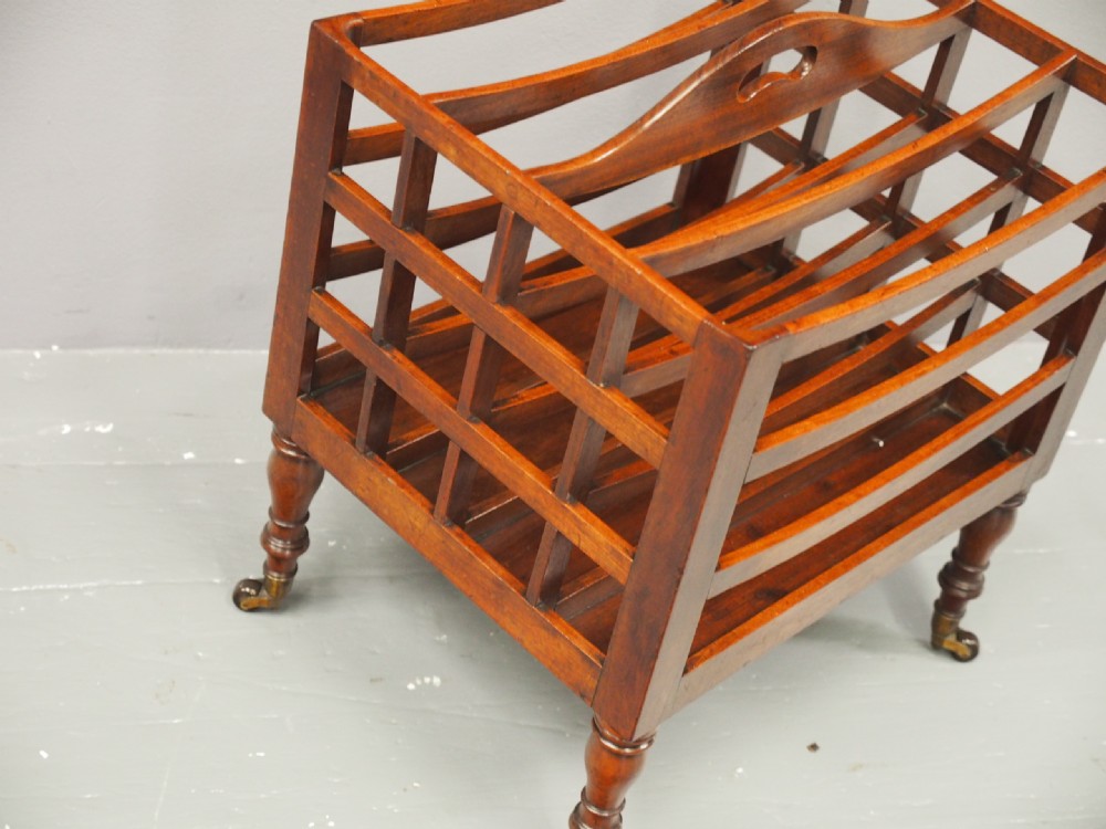 George III Mahogany Canterbury View IV