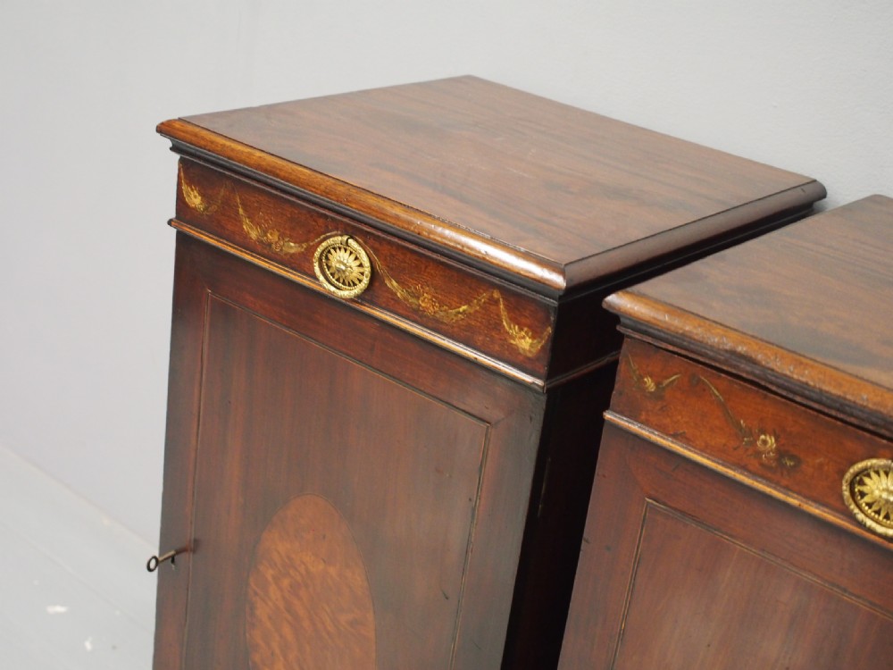 Pair of Georgian Mahogany Cabinets or Pedestals View VII