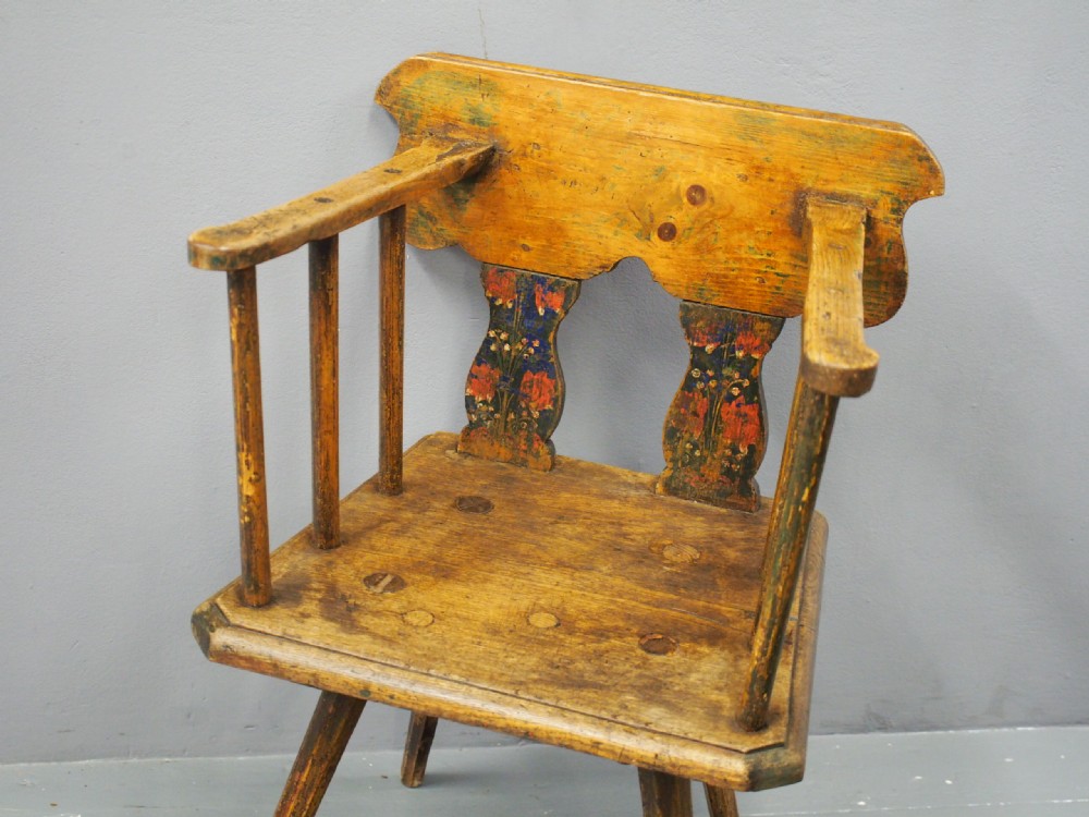 Scandinavian Pine and Oak Painted Armchair View III