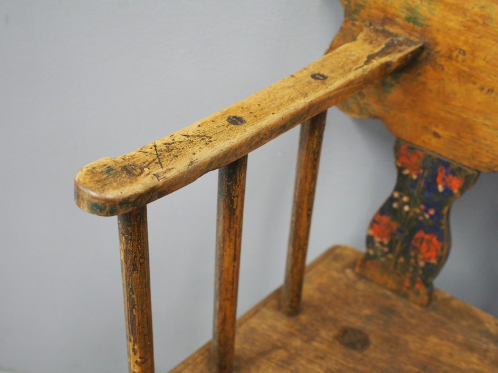 Scandinavian Pine and Oak Painted Armchair View VII