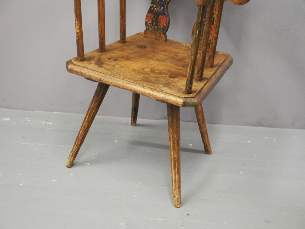 Scandinavian Pine and Oak Painted Armchair View XI