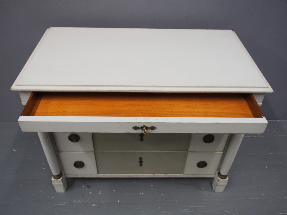 Swedish Empire Style Painted Chest of Drawers View IX